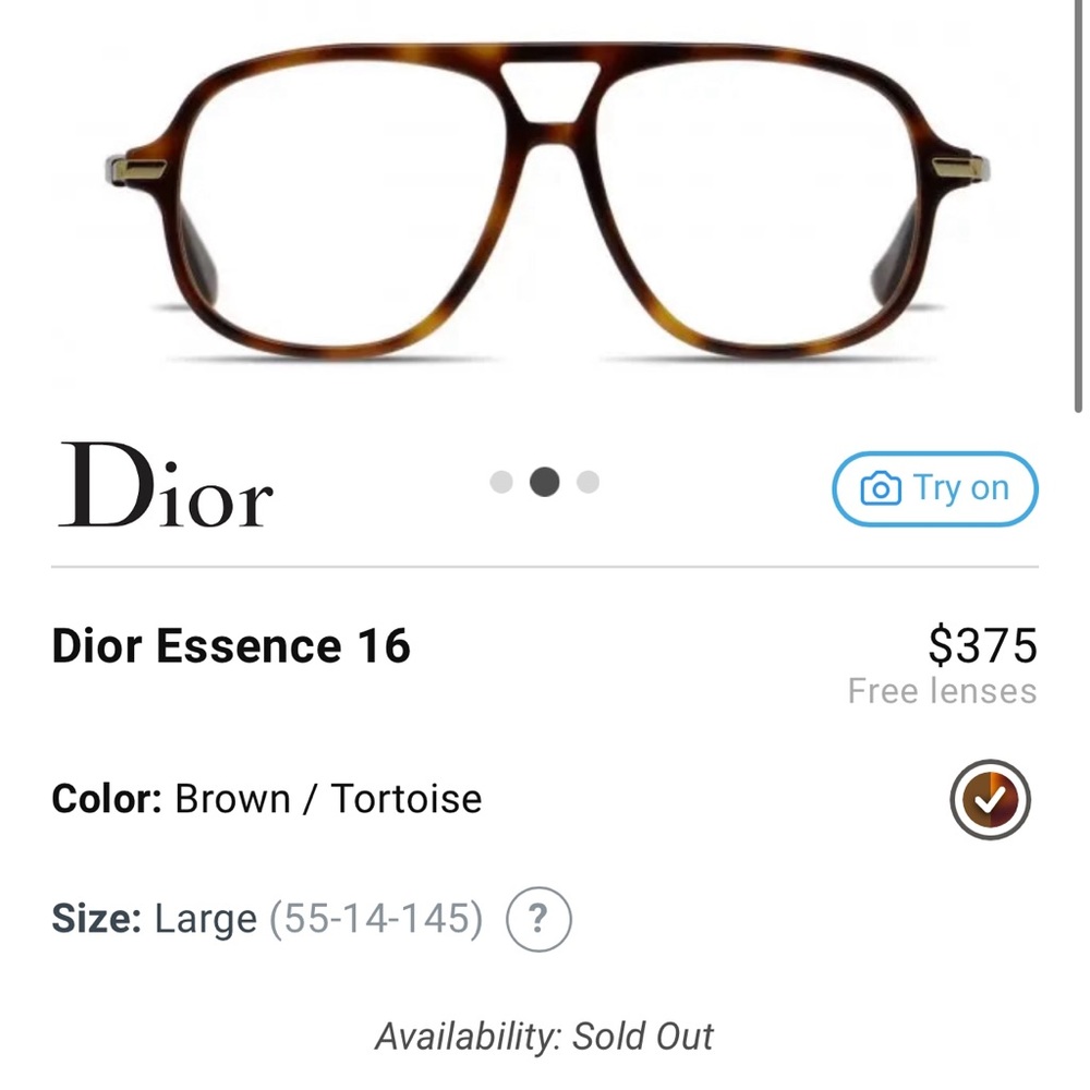 Dior Essence 16 Glasses - Aviator